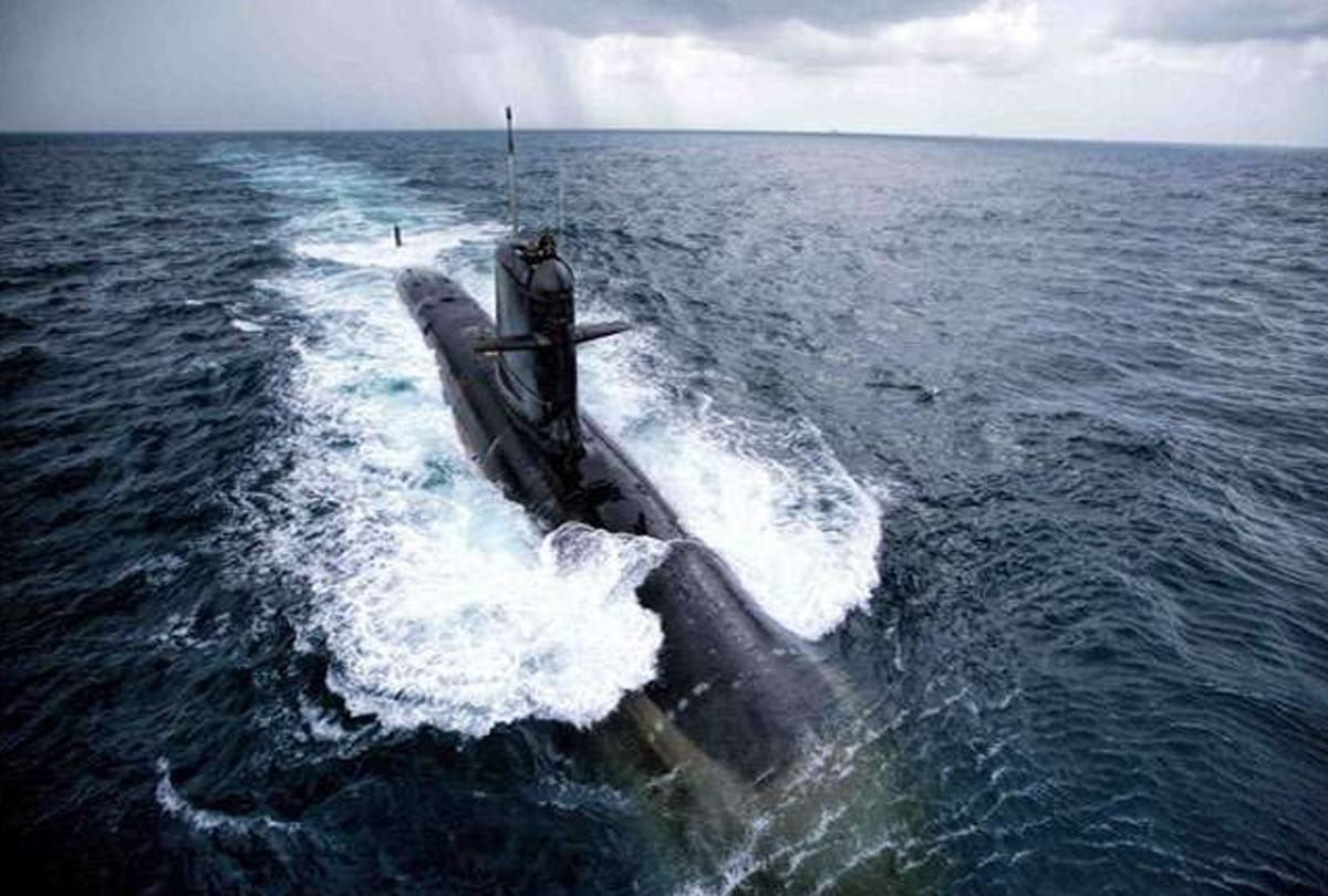 indian navy INS karanj launch army submarine