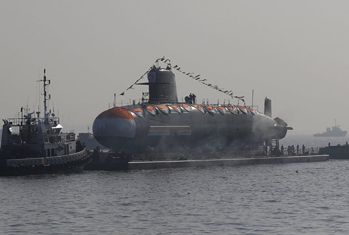 indian navy INS karanj launch army submarine
