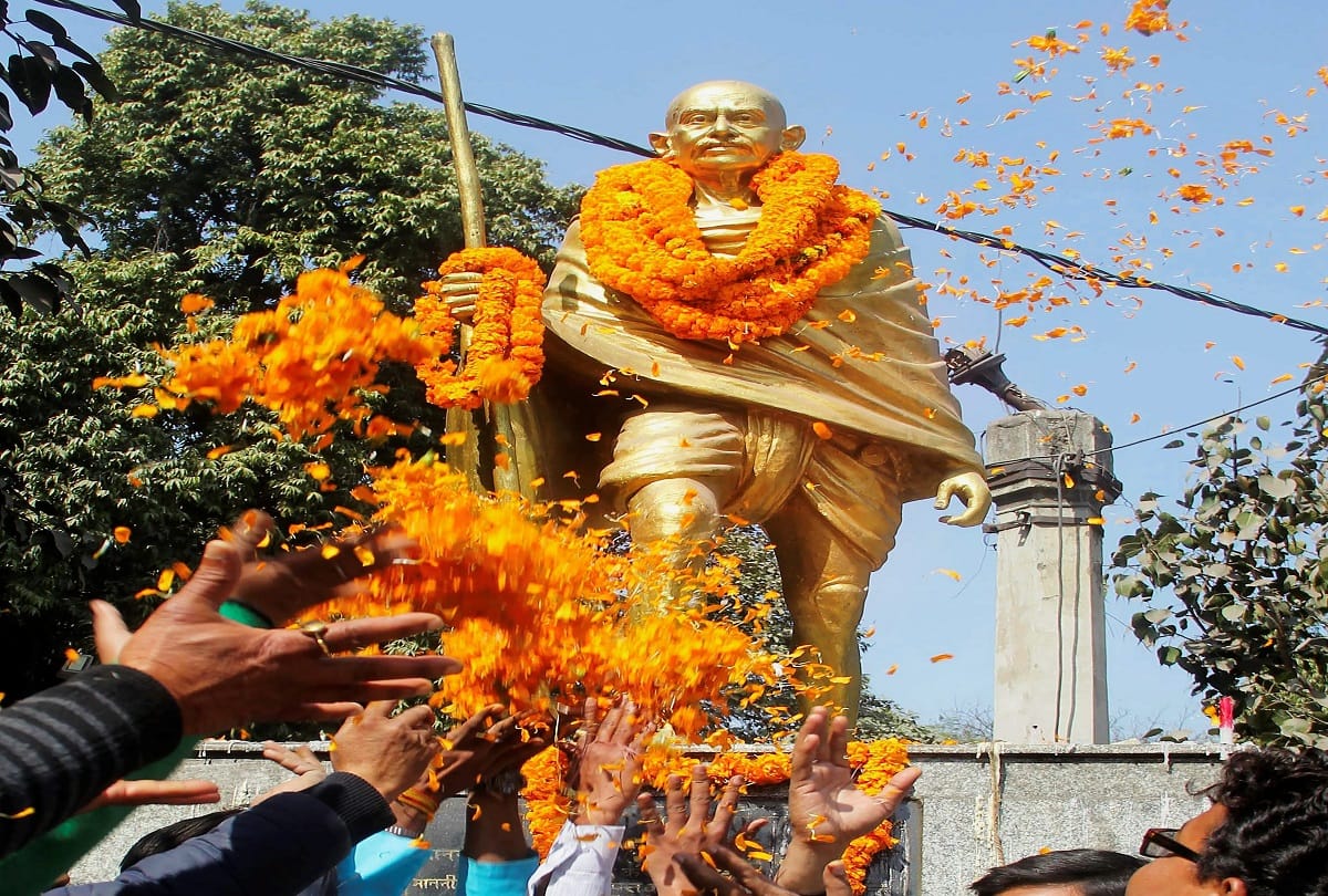 गांधी चौक पर लगेेगी महात्मा गांधी की आठ फीट ऊंची फाइबर ग्लास की प्रतिमा