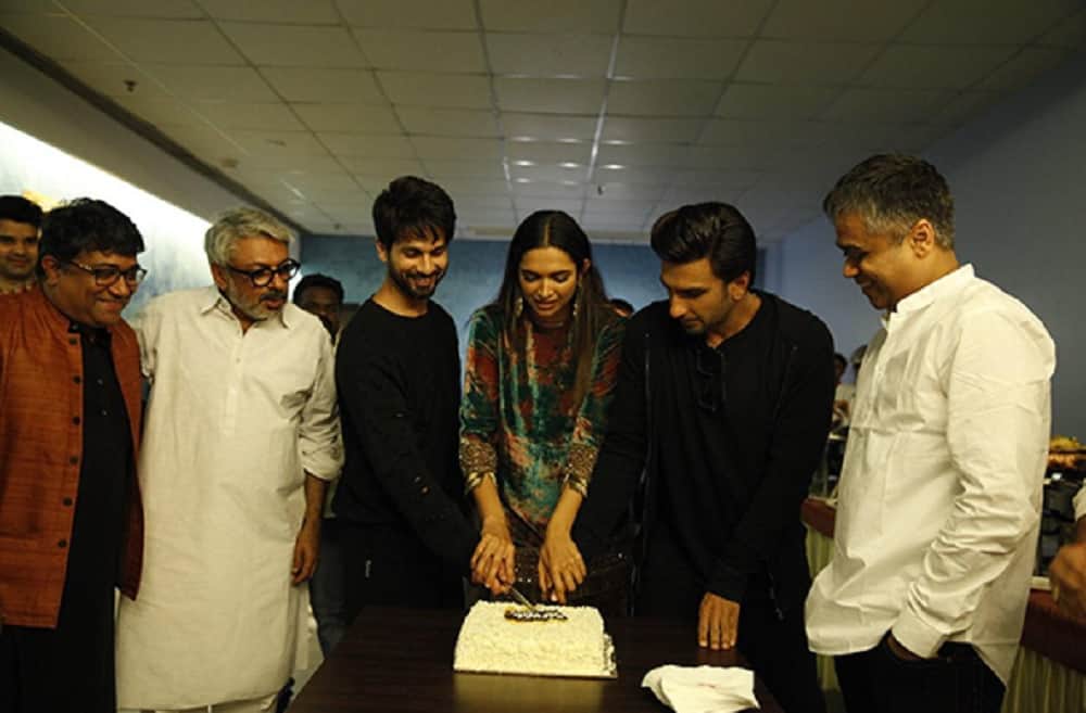 Ranveer Singh Deepika Padukone and Shahid Kapoor come together for Padmaavat success party 