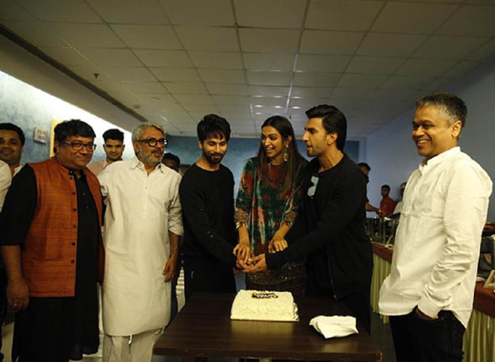 Ranveer Singh Deepika Padukone and Shahid Kapoor come together for Padmaavat success party 