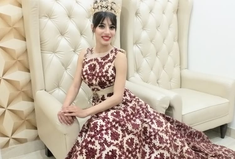 smiley of una himachal won miss north india contest