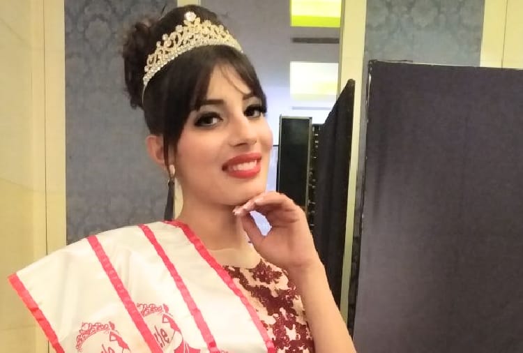 smiley of una himachal won miss north india contest