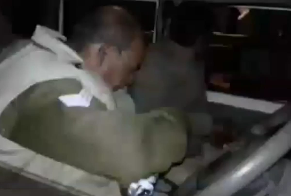 up policemen drinking alcohol in service cab on duty in ghaziabad  