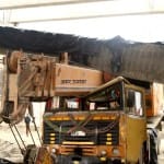 भूकंप के बाद गिरा पिलर