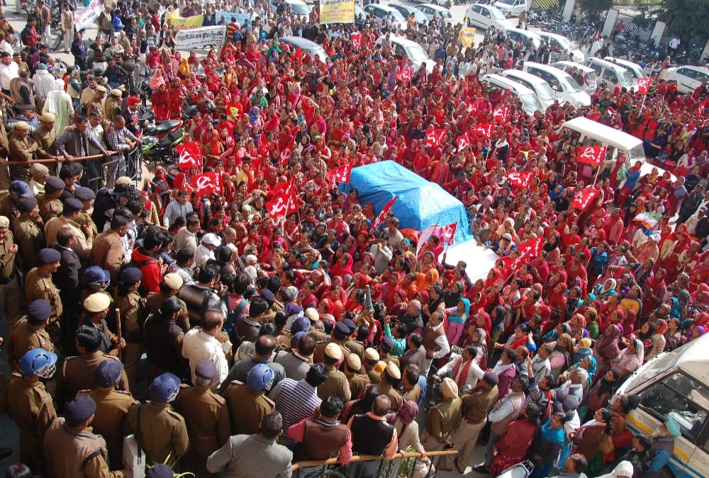 ASHA workers protest for wage hike