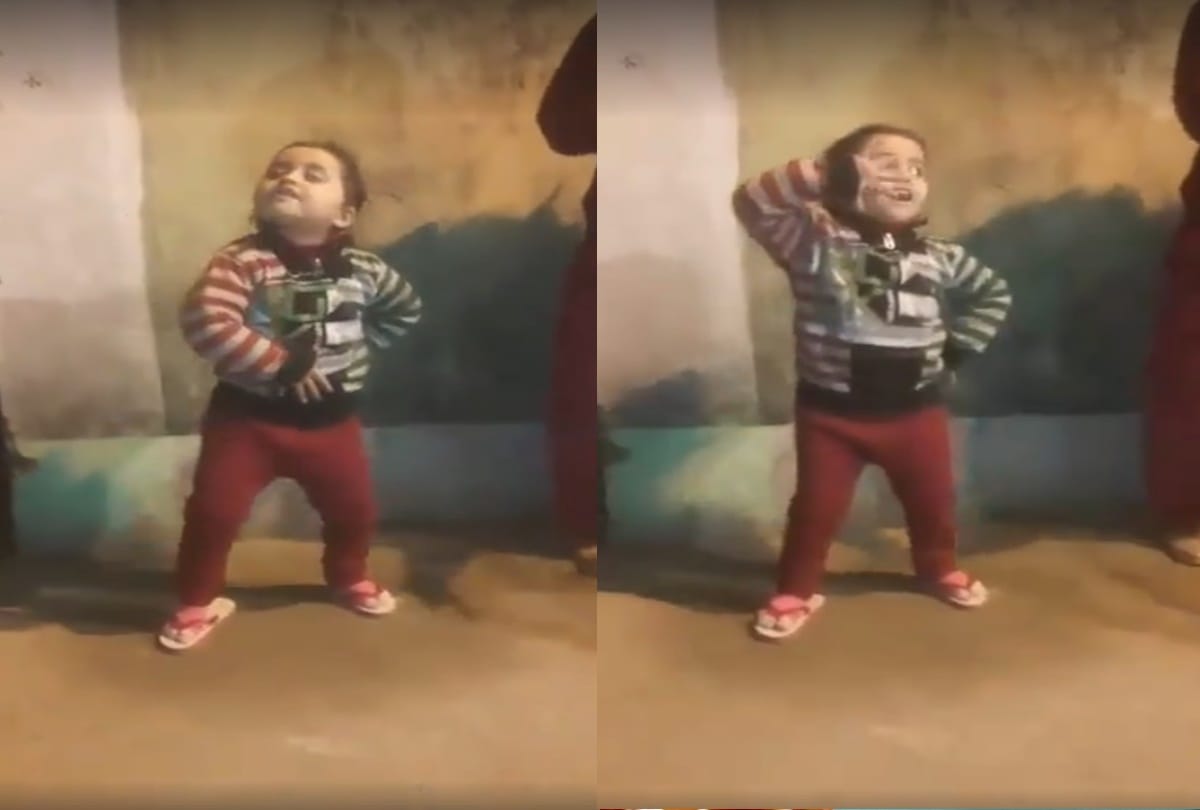 video being viral of baby girl who dance like sapna chaudhary