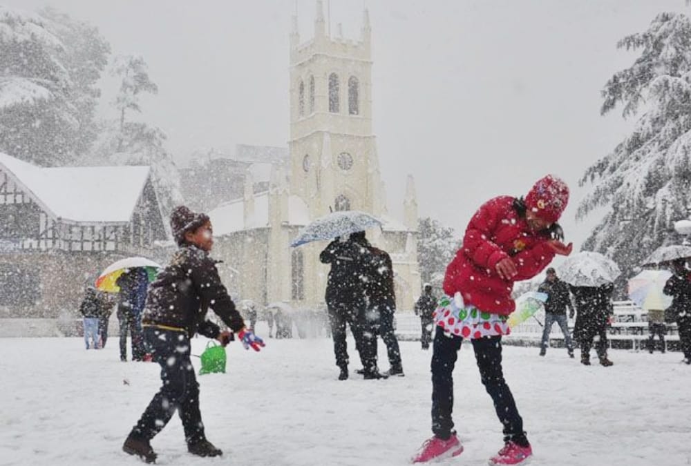 Snowfall in Shimla on February 3, chandigarh news