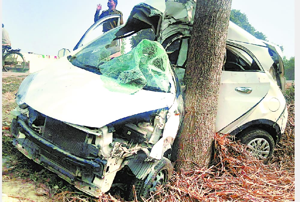  five died in an accident in bahraich.