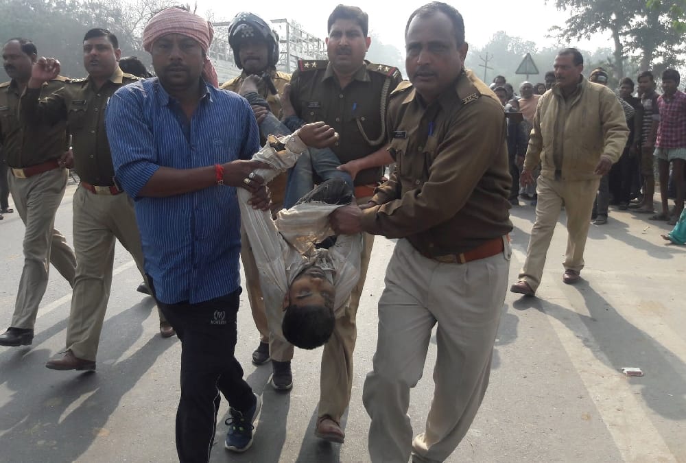  five died in an accident in bahraich.