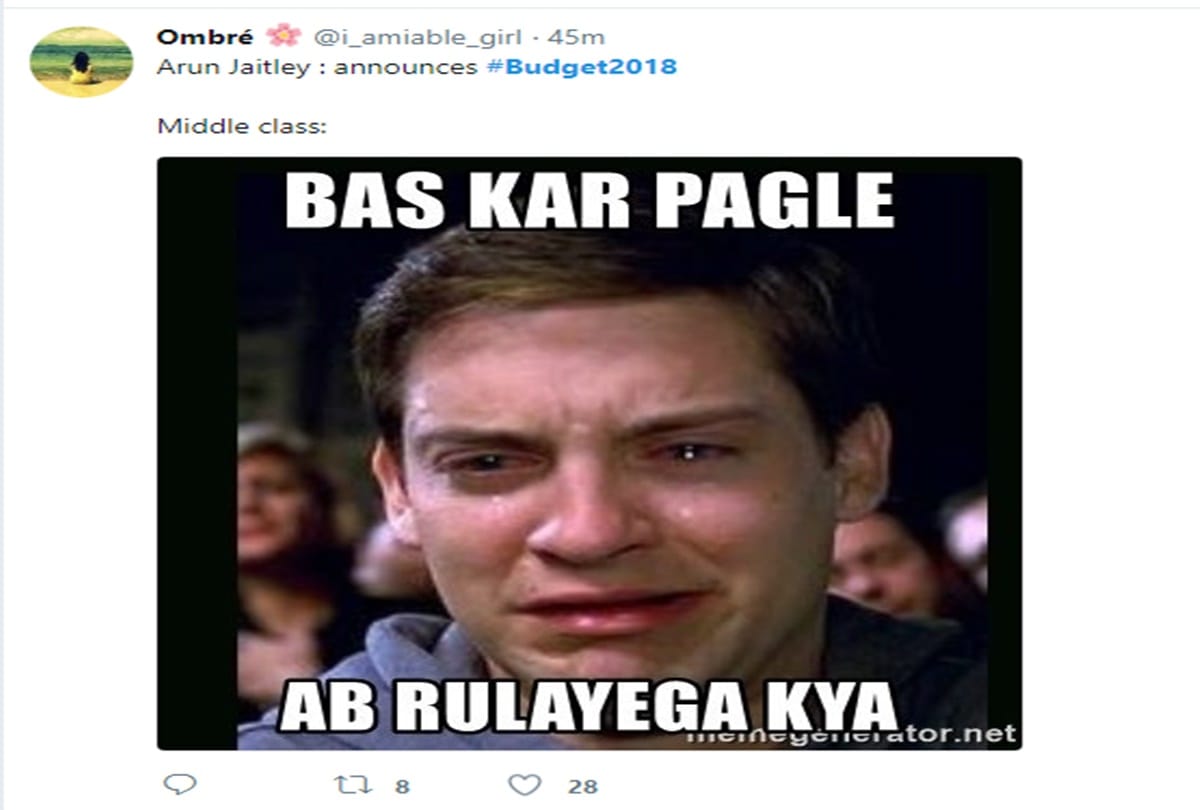 After budget 2018 Check out these hilarious Twitter reactions