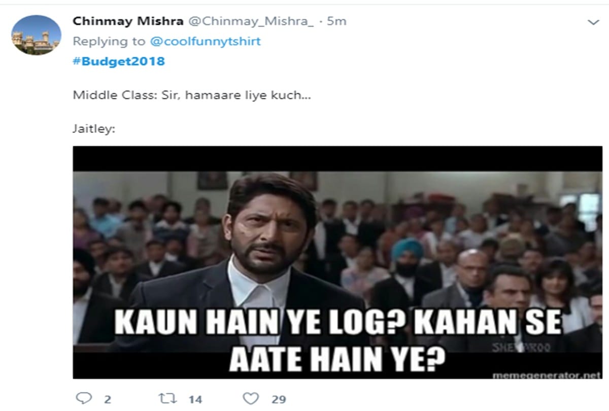 After budget 2018 Check out these hilarious Twitter reactions