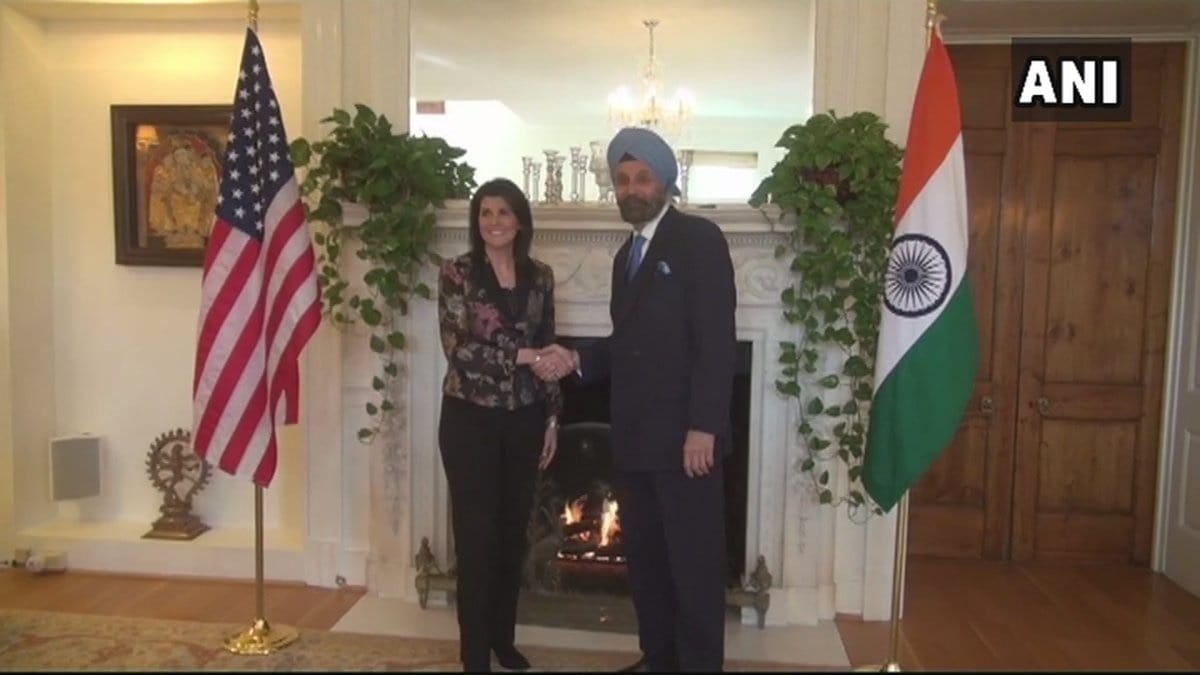 united states ambassador nikki haley met with indian ambassodor navtej sarna 