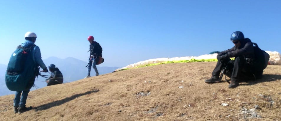 Selection of new place for paragliding in Pithoragarh