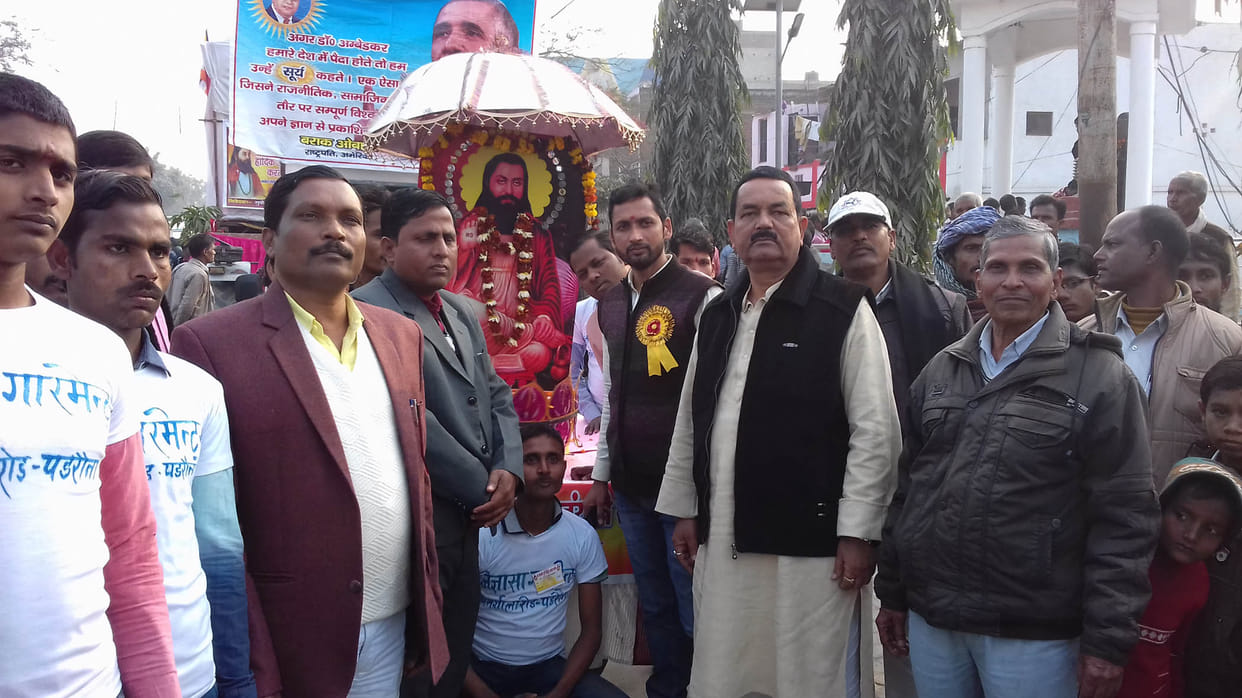 The magnificent tableau on the occasion of Saint Ravidas Jayanti
