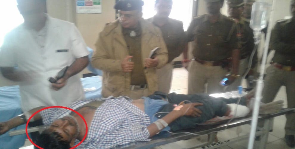 Encounter in UP, officers shot crook, one arrested