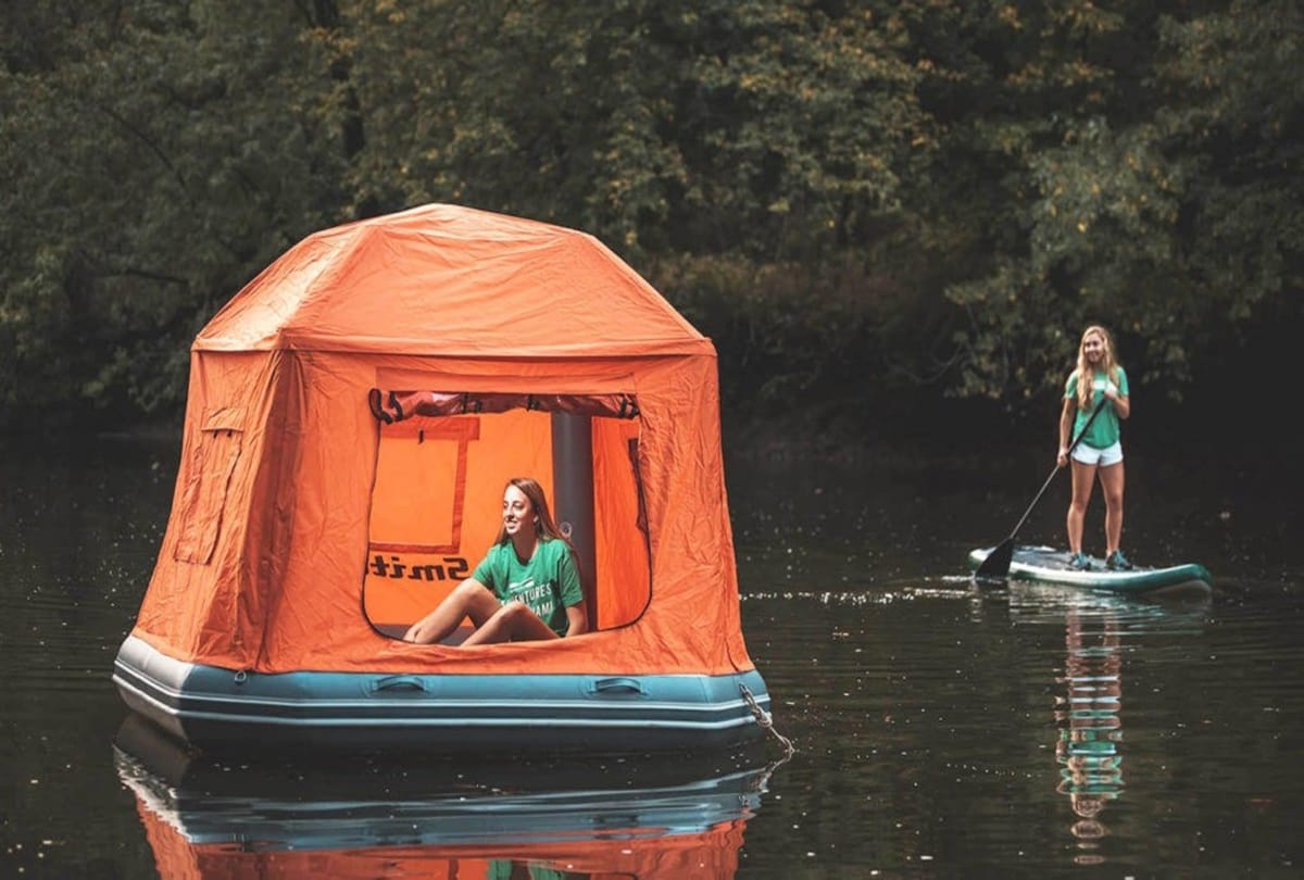 This is the world first floating tent in Ohio Spend a night here