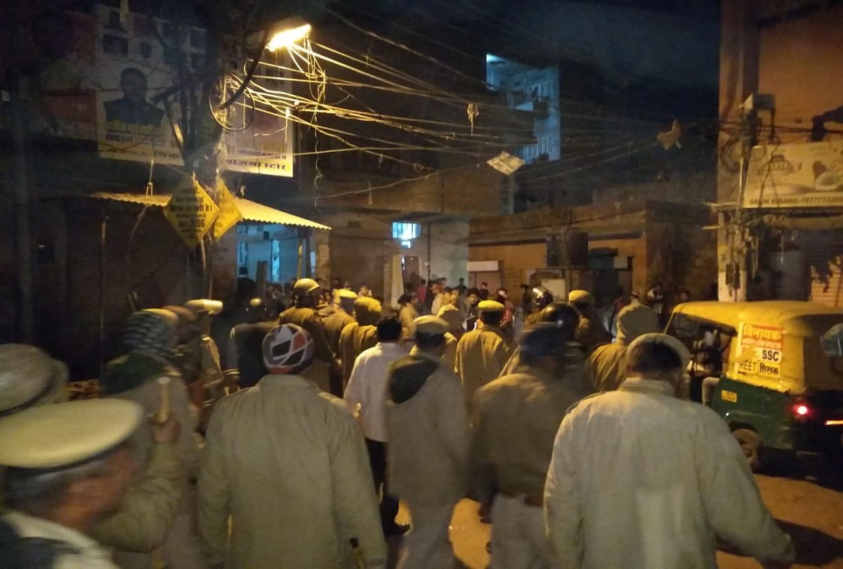  Rajasthan agitation in Ramganj jaipur stone pelting on police last night