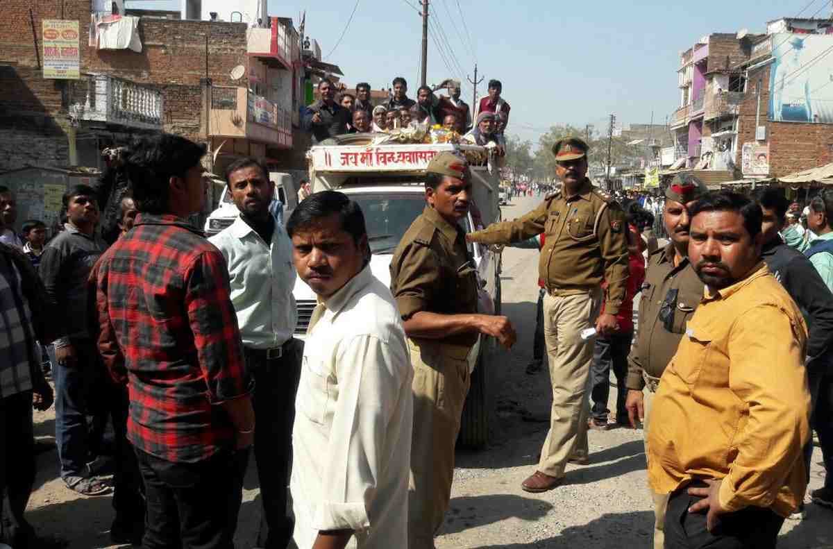 Girl student died in road accident in sonbhadra