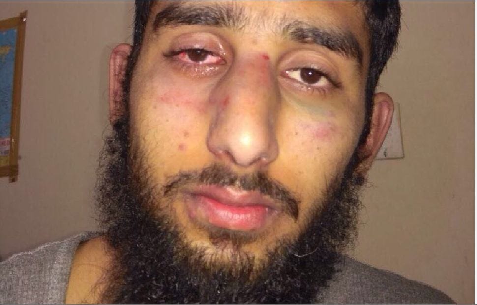 Kashmiri students being assaulted in Haryana central university Mahendargarh