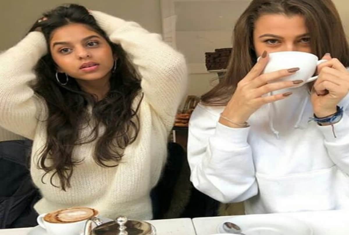 Suhana Khan new photo viral on social media in white dress with coffee