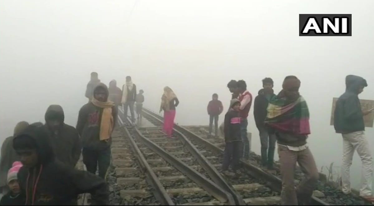 four people died and one critically injured after being run over by a train
