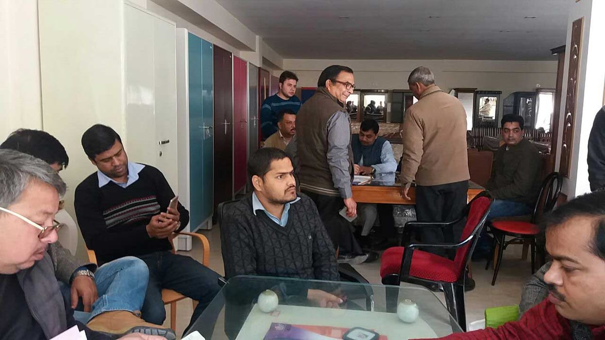 Commercial tax raid at varanasi three furniture shop