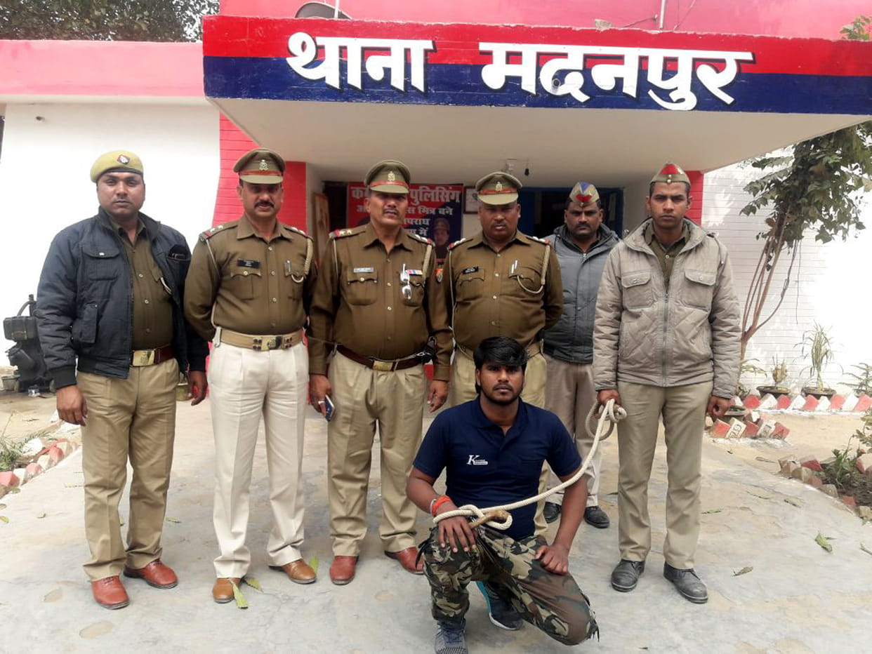 मदनपुर काण्ड का एक और आरोपी धराया