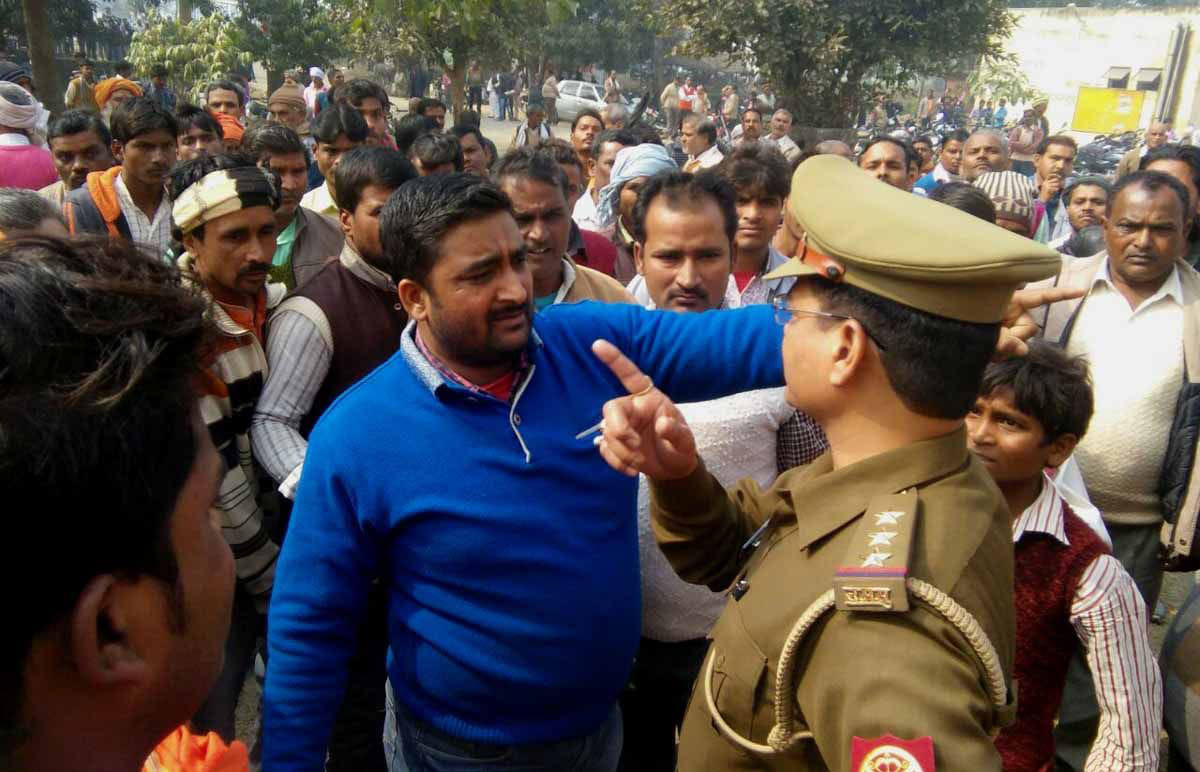 villagers protested against action