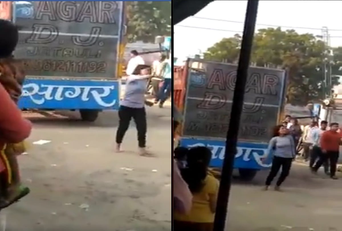 Video being viral of a girl who is dancing outside of the boyfriends house on Dj songs