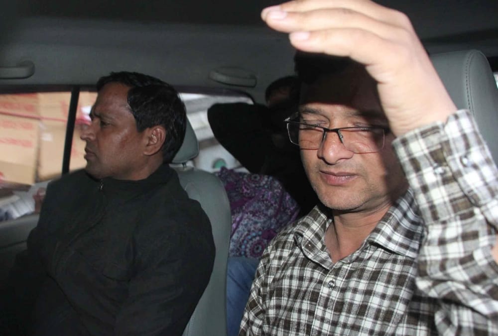 gst commissionor sansar chandra colleagues sent to jail.