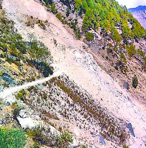 Road connecting village MP Soupi Khastahal