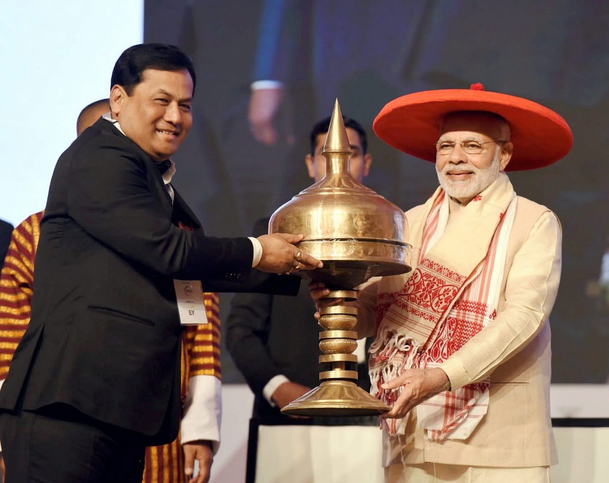 prime minister narendra modi in assam global investors summit 2018 in guwahati and exhibition