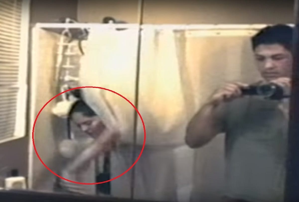 Watch Viral Video Of Paranormal Activity Recorded While Man Was Filming Wife Taking Shower