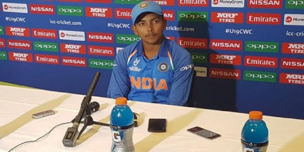 rahul sir is great says prithvi shaw after under 19 world cup win