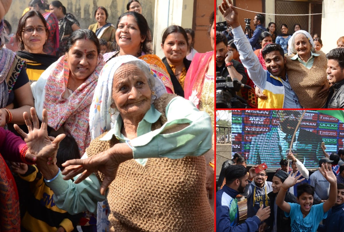 view pics of shivam mavi's family celebrating the victory