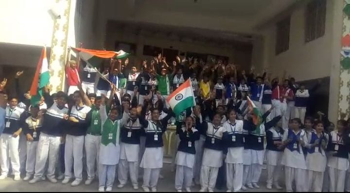 firozabad student celebrating team india victory