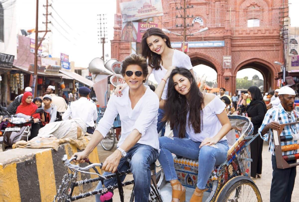 zero shah rukh khan pulled a rickshaw katrina kaif anushka sharma
