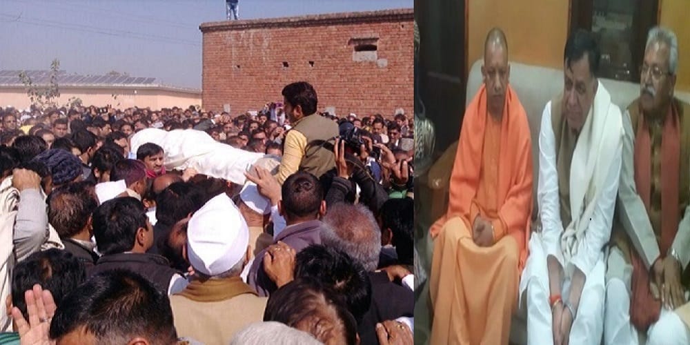CM Yogi who came to join the last visit of MP Hukum Singh, will be funeral