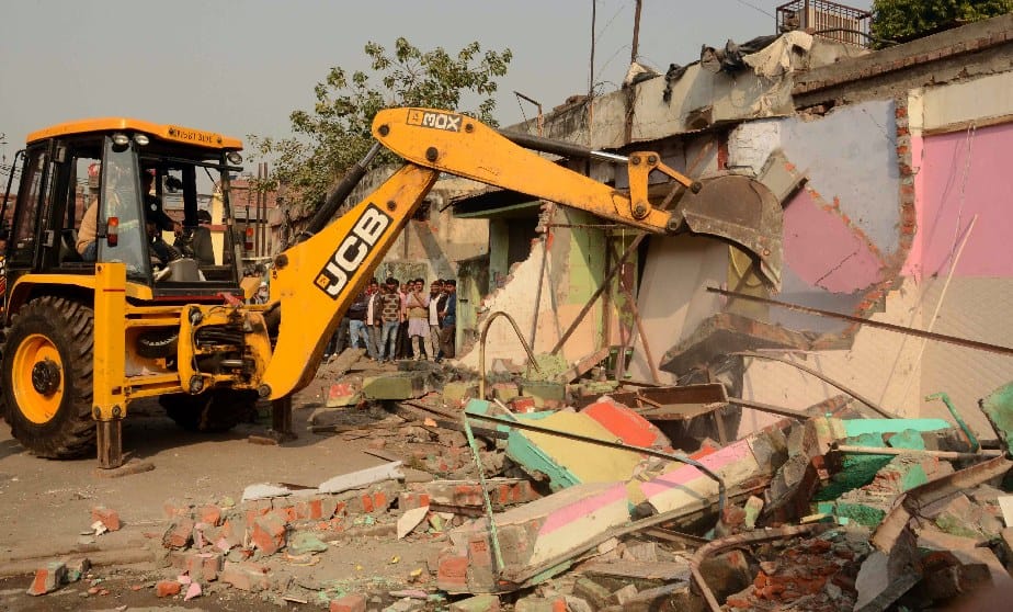 Encroachment drive takes place amidst protest in Bareilly