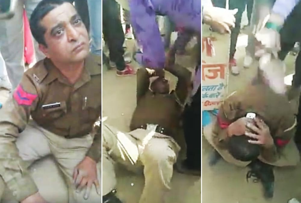 Drunken policeman video viral on social media