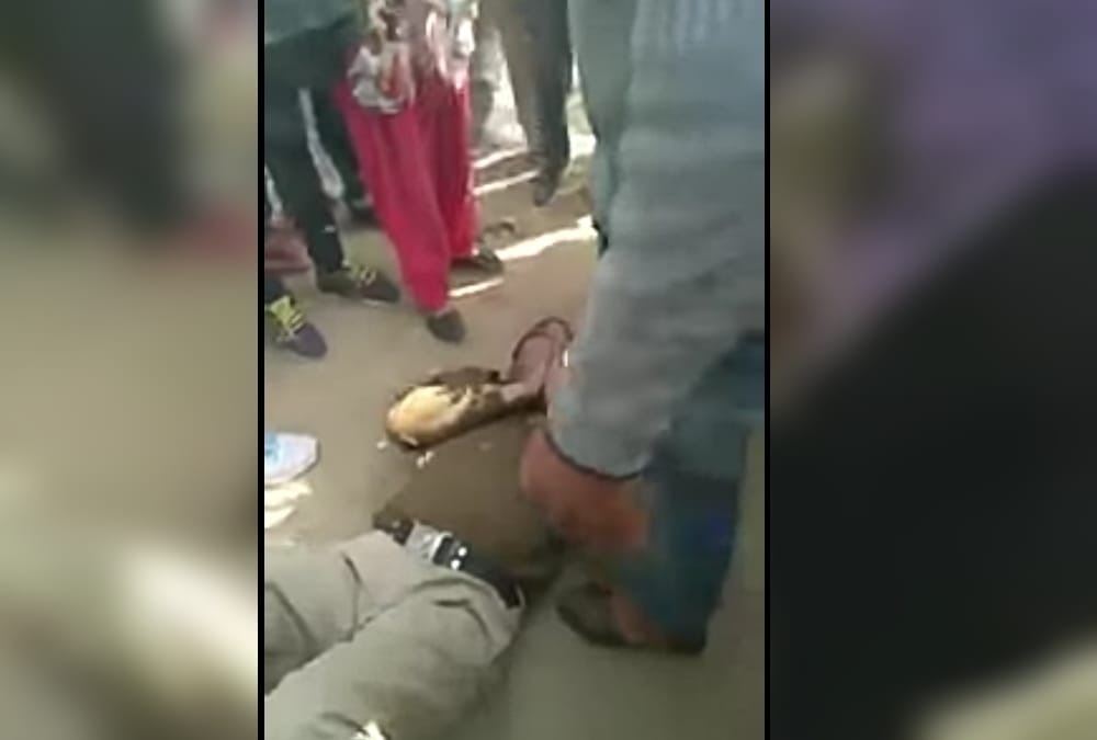 Drunken policeman video viral on social media