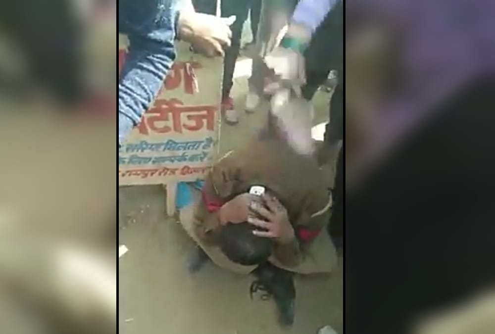 Drunken policeman video viral on social media