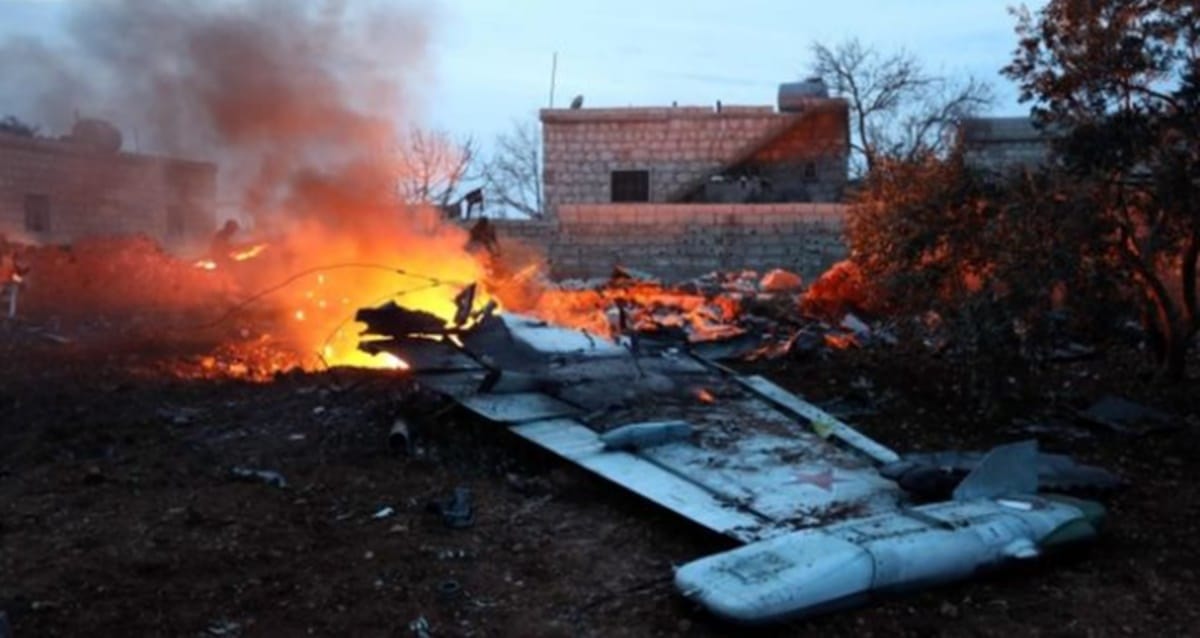 russian fighter jet shot down in syria idlib province