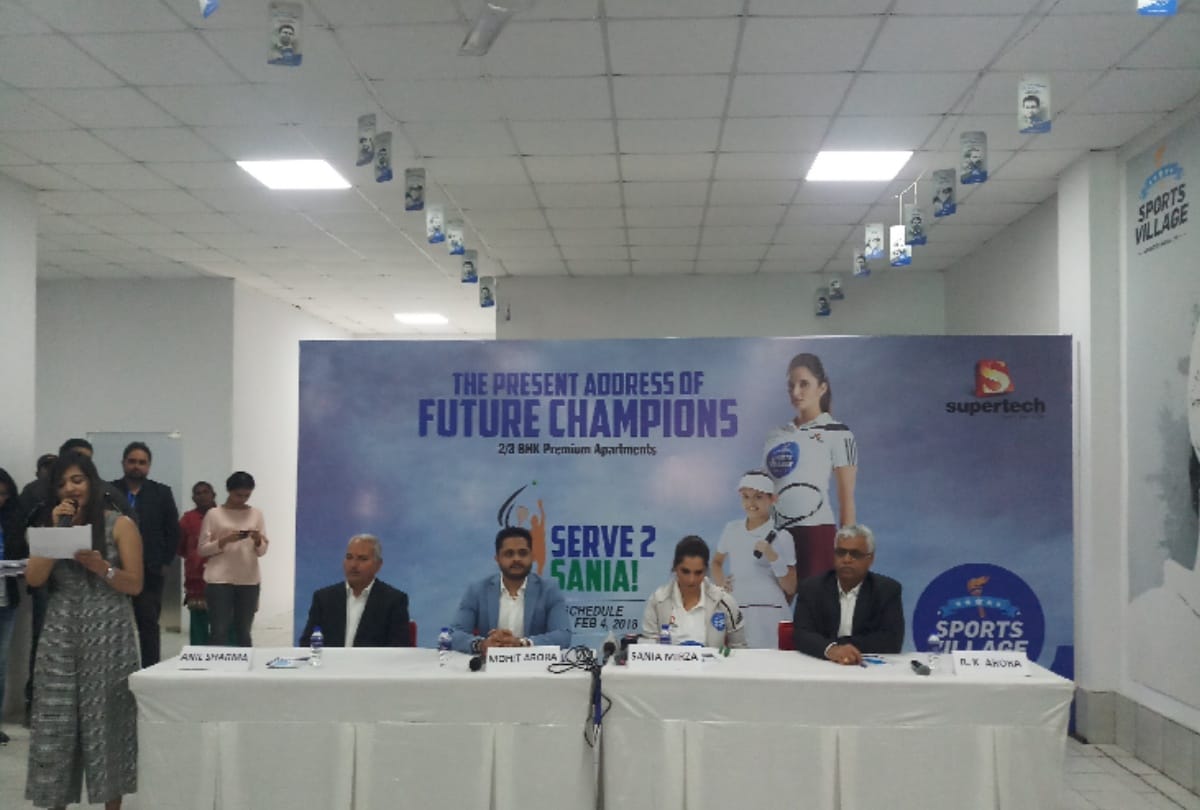 sania mirza reached greater noida and talked about tennis