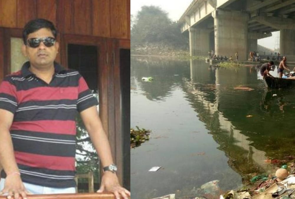 deputy commandent jumped into river with his two sons on lucknow.