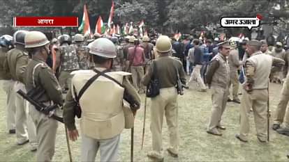 Police did not given the permission of tiranga yatra in agra