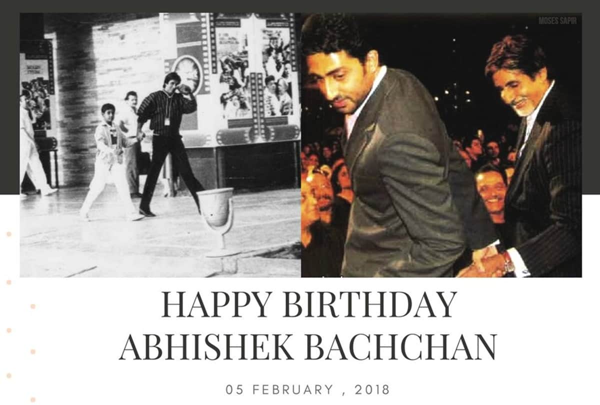Father Amitabh Bachchan posts emotional tweet on son Abhishek Bachchan birthday
