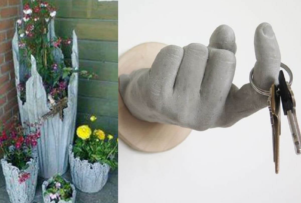Watch How To Make Cement Showpieces For Home Decor In This DIY Video