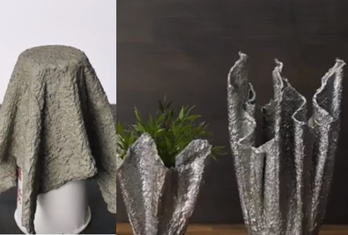 Watch How To Make Cement Showpieces For Home Decor In This DIY Video